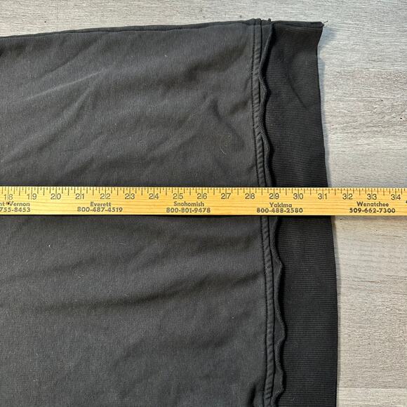 Soft Surrounding Snap Shawl Collor French Terry Sweatshirt Black 2X - Picture 10 of 11